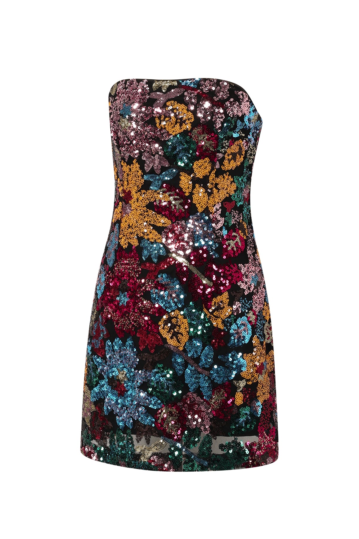 Strapless Jurk met Bloemenprint