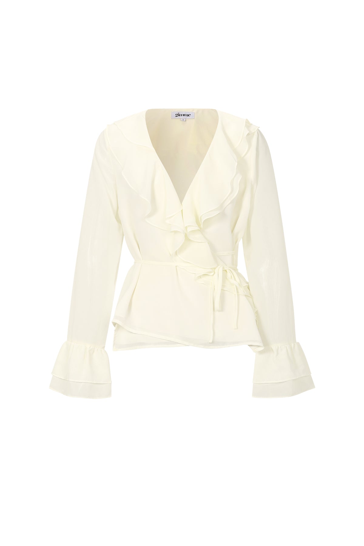 Elegante Top met Lange Mouwen en Ruches