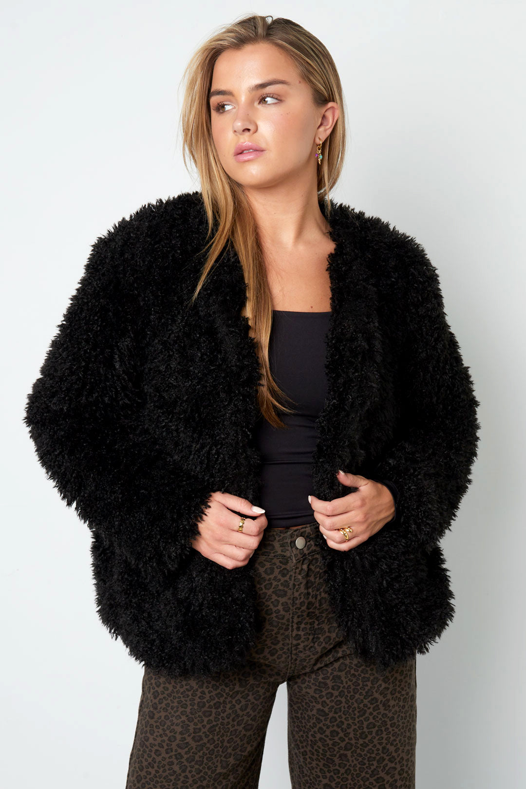 Zacht Faux Fur Jasje