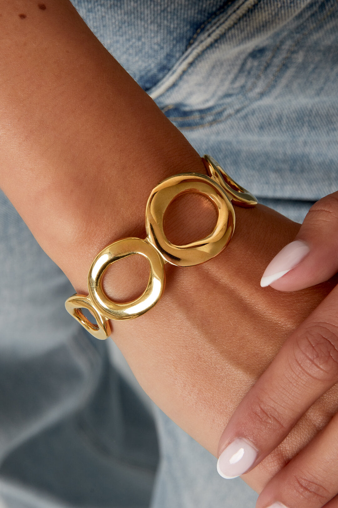 Ovale Schakel Cuff