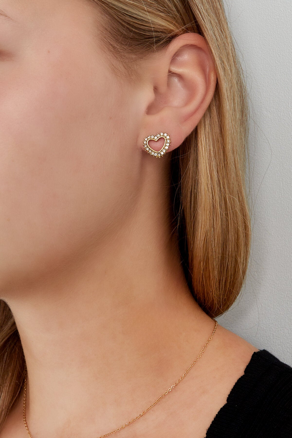 Strass Hart Studs