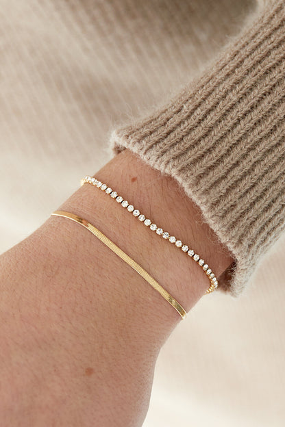 Dubbele Strass Armband