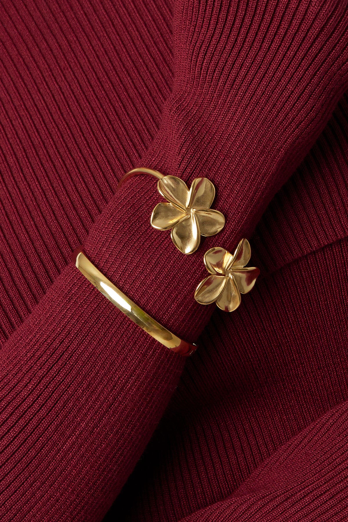 Dubbele Bloem Cuff
