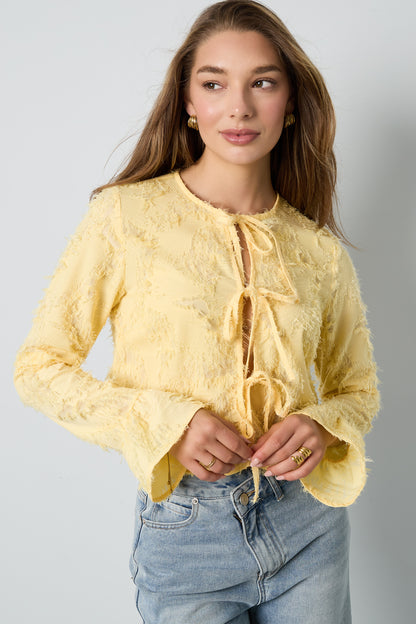 Shirt met Strikdetail