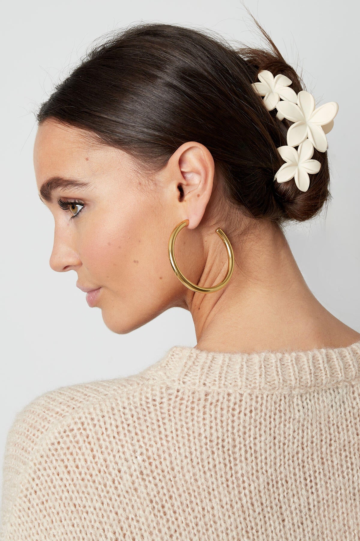 Pastel Bloem Haarclip
