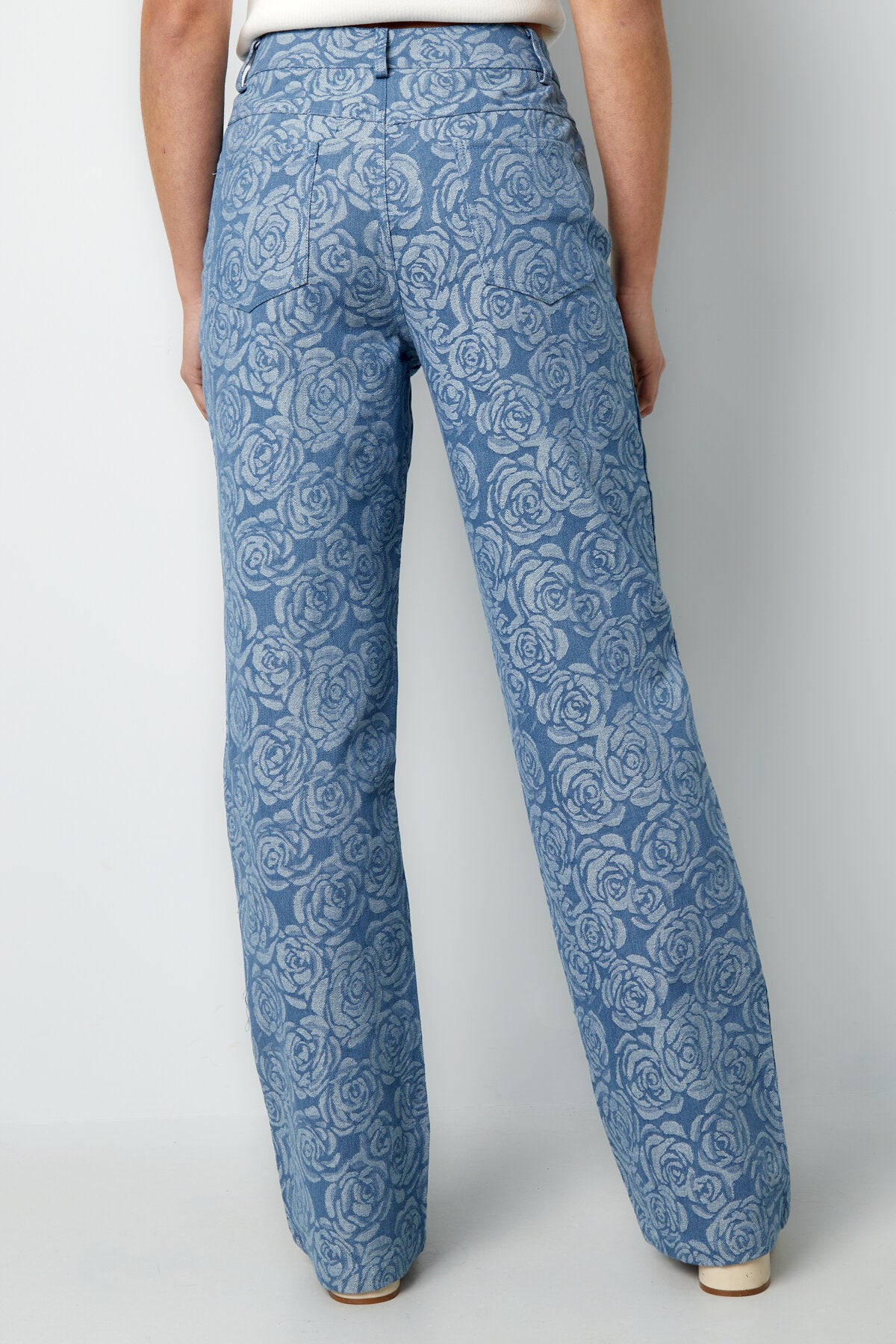 Jeans met Bloemenprint