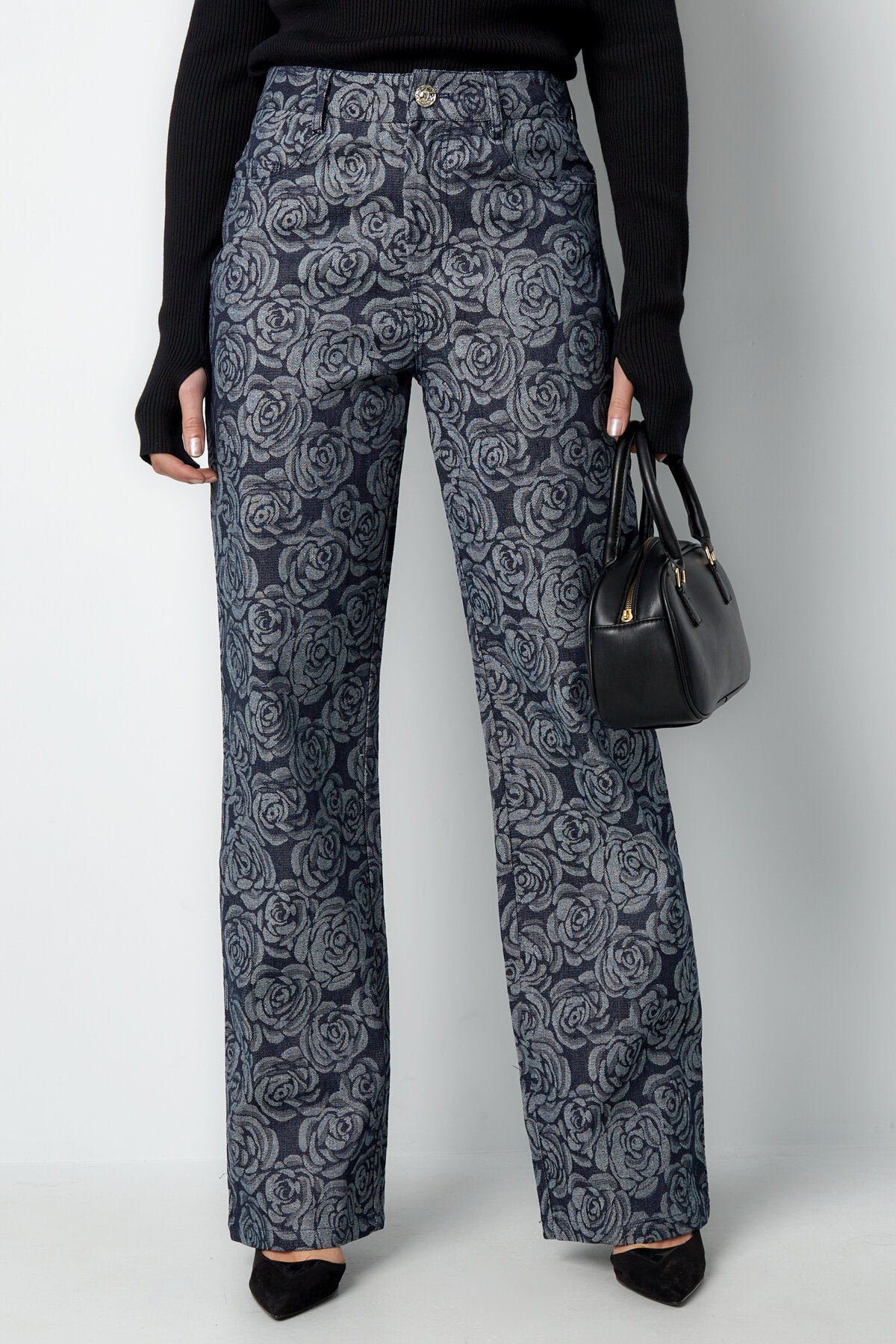 Jeans met Bloemenprint