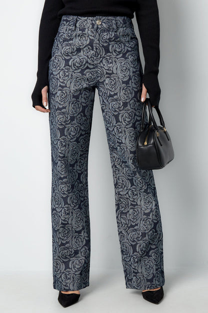 Jeans met Bloemenprint