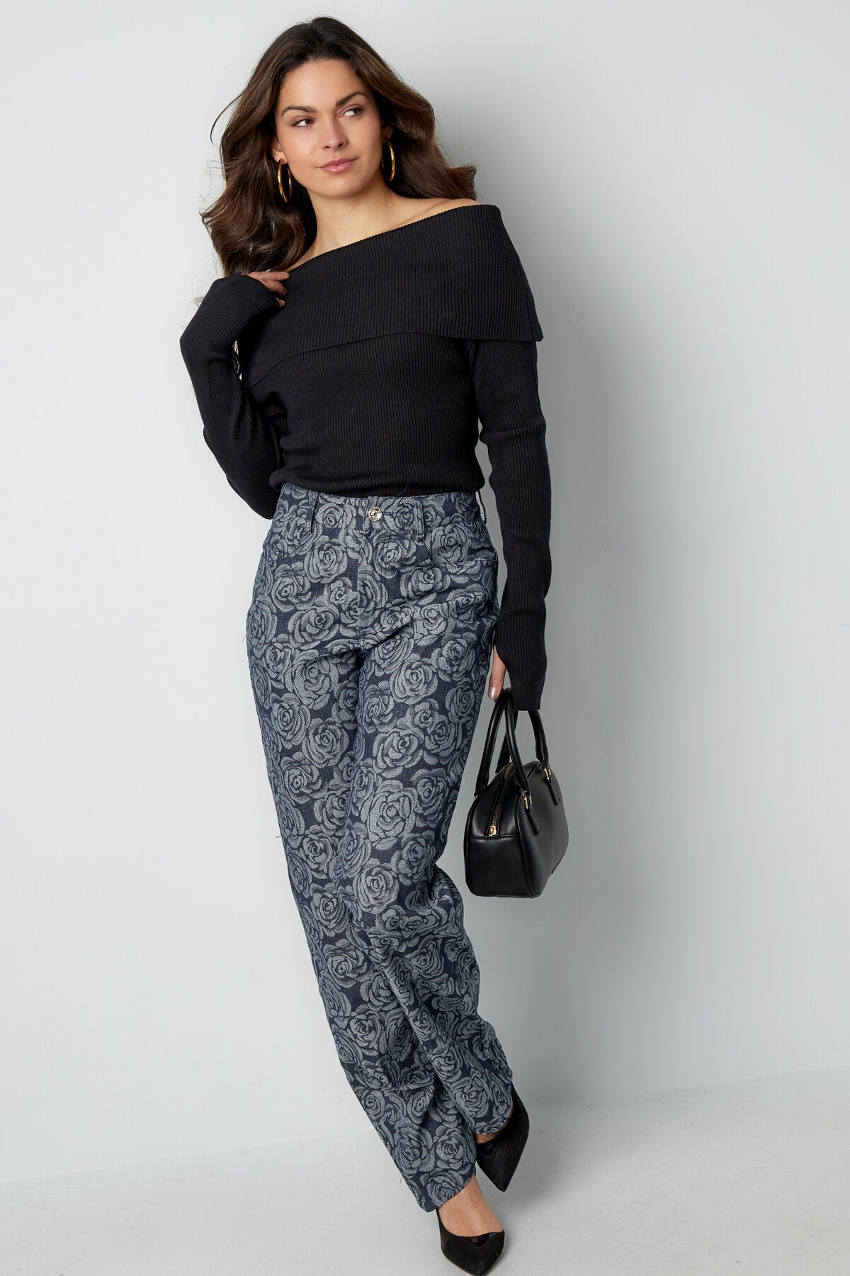 Jeans met Bloemenprint