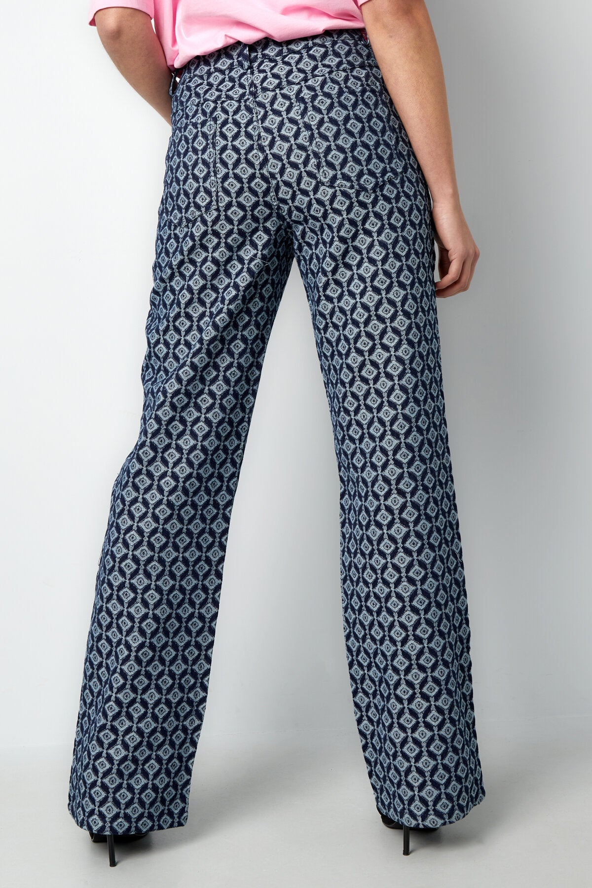 Jeans met Geometrische Print