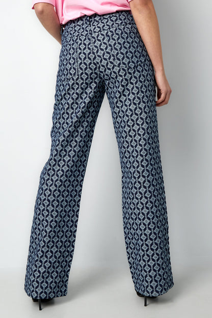 Jeans met Geometrische Print