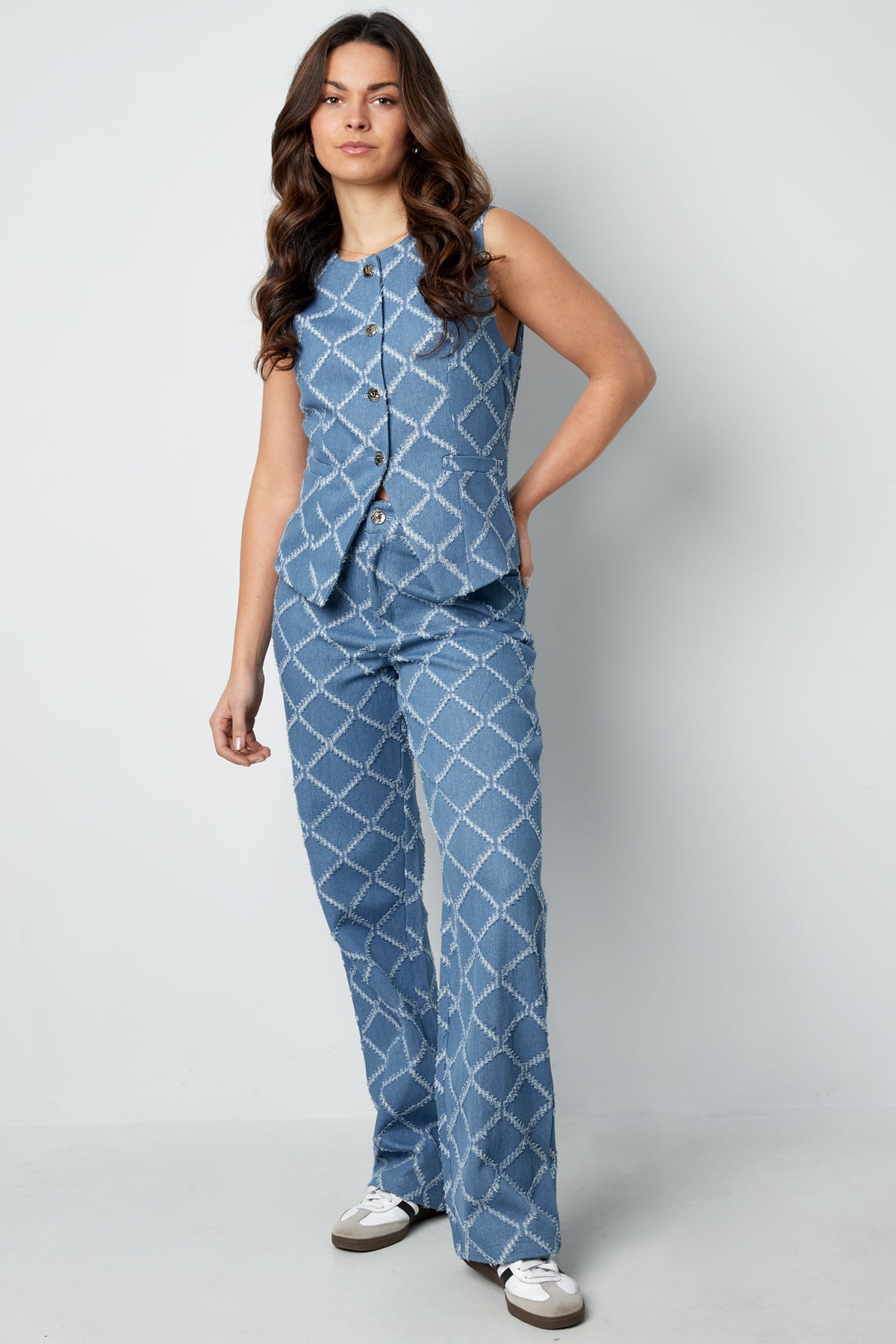 Top met Geometrische Print