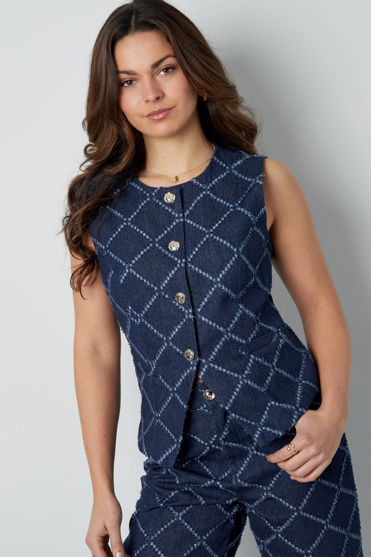 Top met Geometrische Print