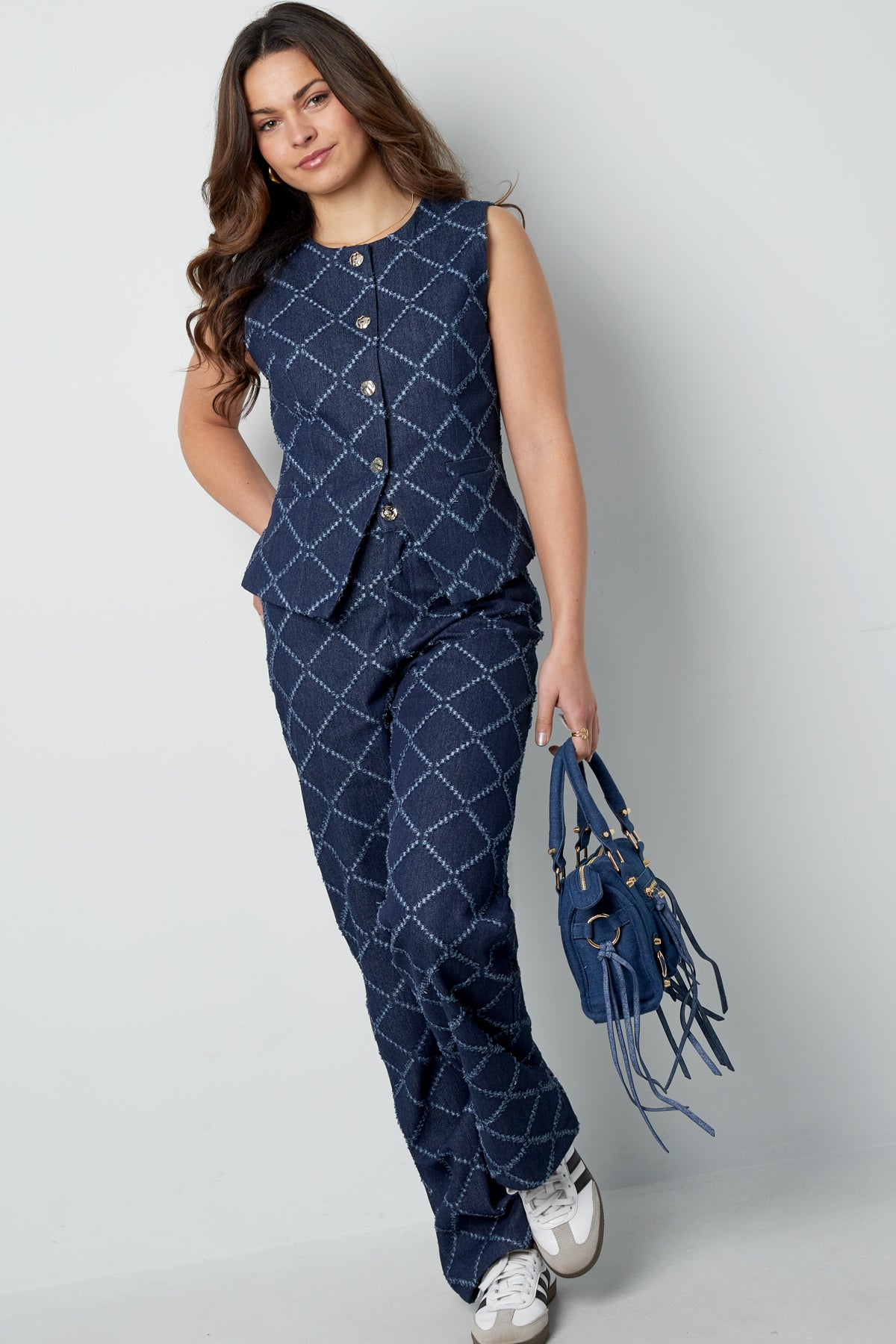 Top met Geometrische Print