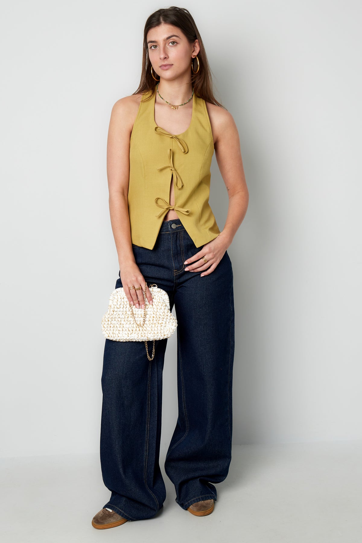 Casual Top met Striksluiting