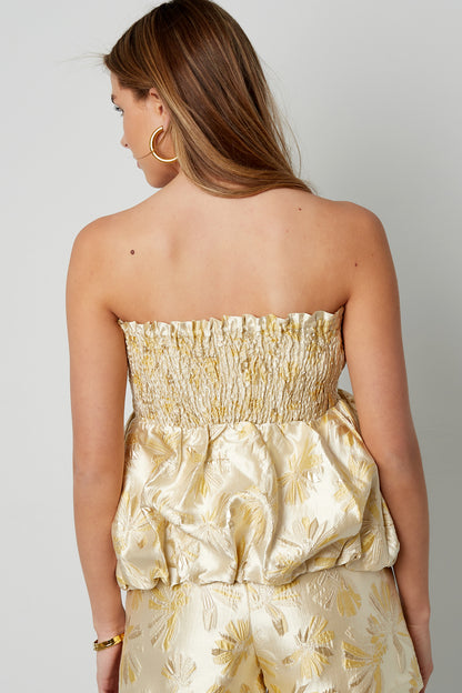 Peplum Top met Bloemenprint