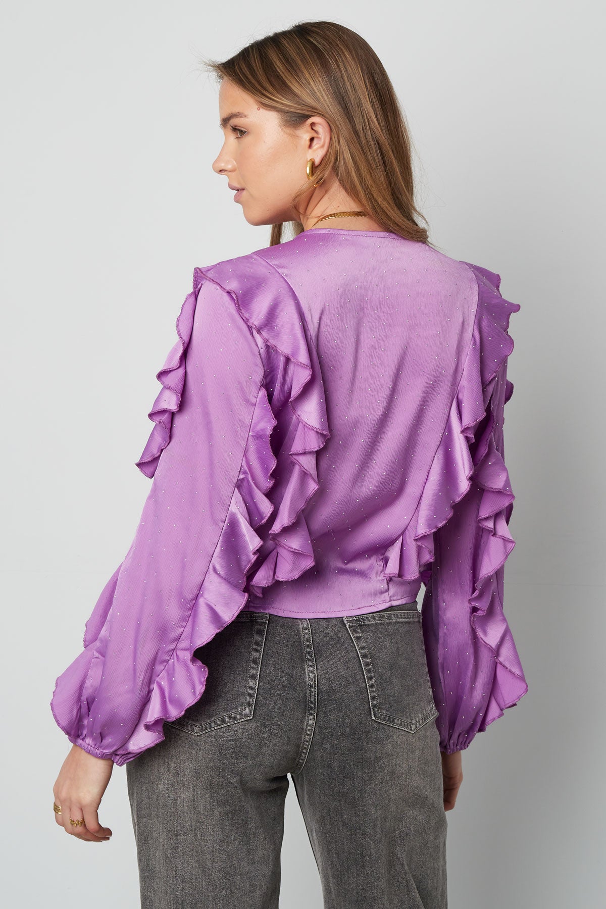 Shirt met Ruches