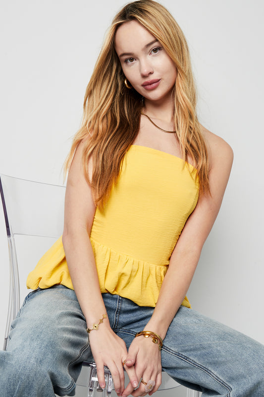 Peplum Top met Ruches