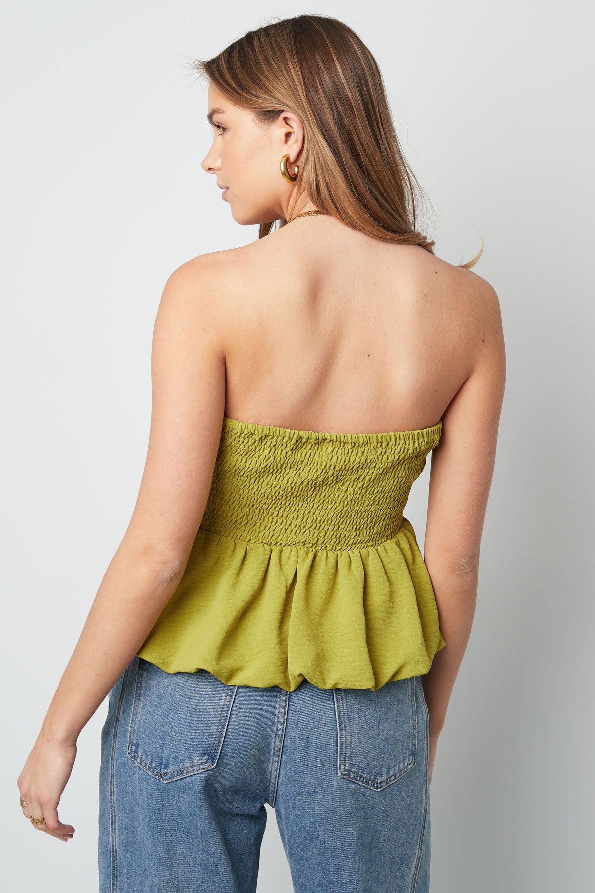 Peplum Top met Ruches