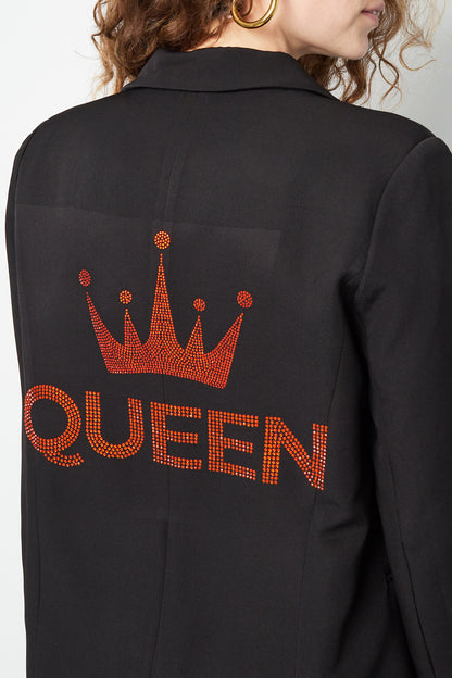 Blazer met Queen Borduring