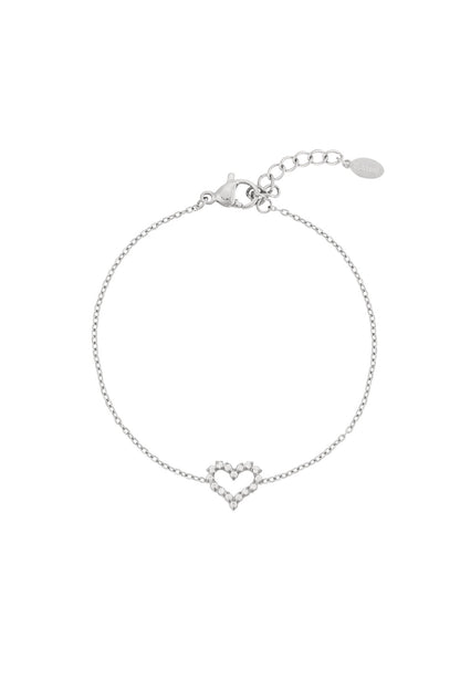 Strass Hart Armband