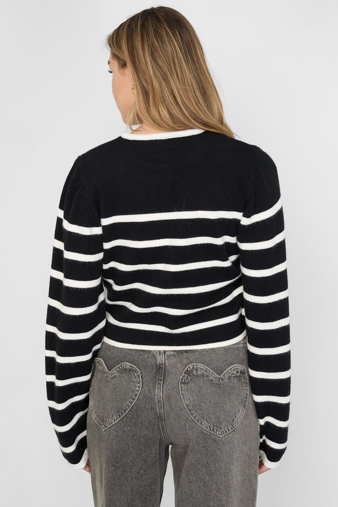 Gestreept Gebreid Vest