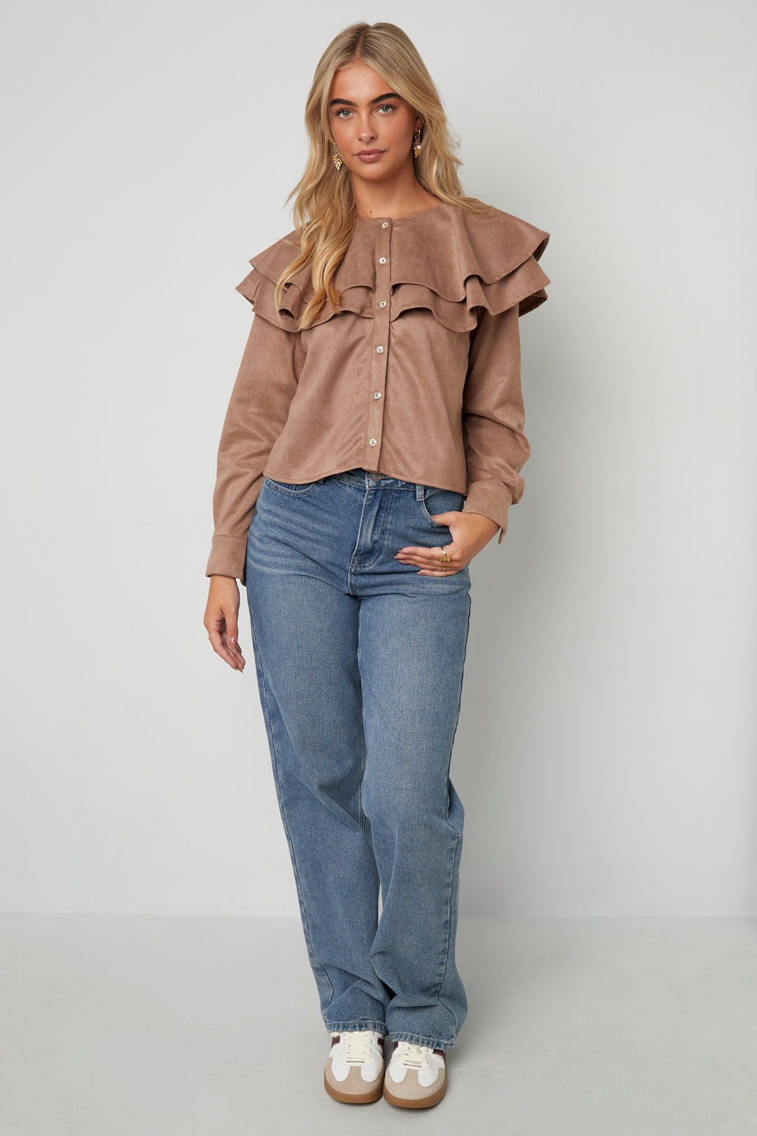 Blouse met Elegante Ruches
