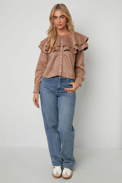 Blouse met Elegante Ruches