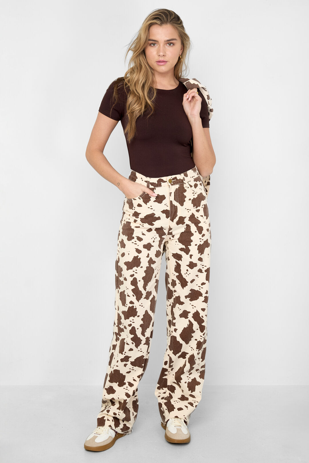 Jeans met Luipaardprint