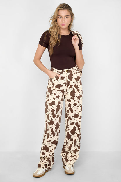 Jeans met Luipaardprint