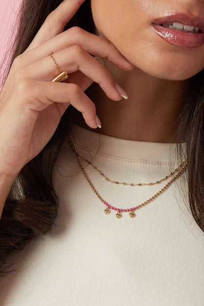 Gelaagde Hartjesketting