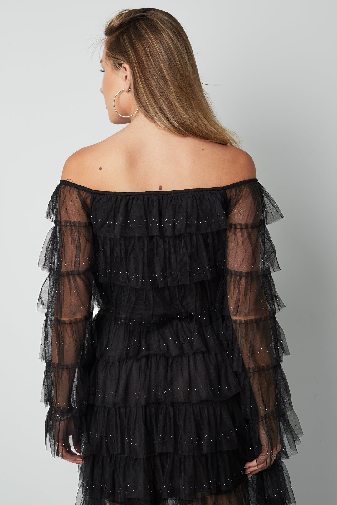 Off-Shoulder Shirt met Ruches