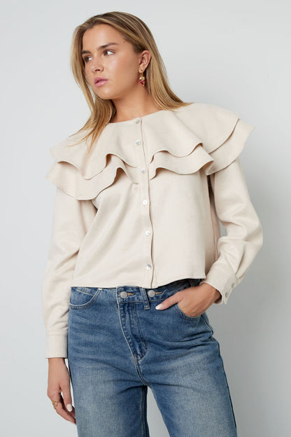 Blouse met Elegante Ruches