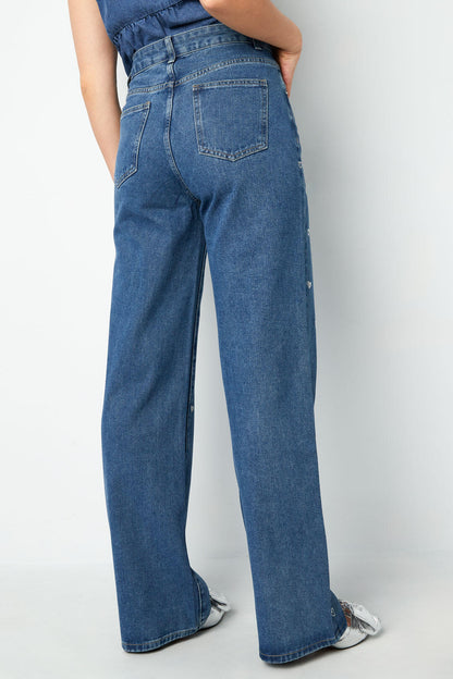 Jeans met Hartjesdetail