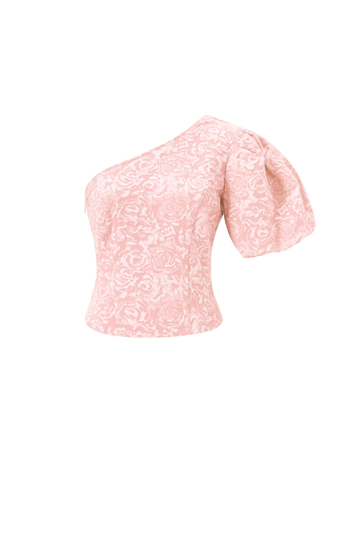 Één-Schouder Top met Bloemenprint