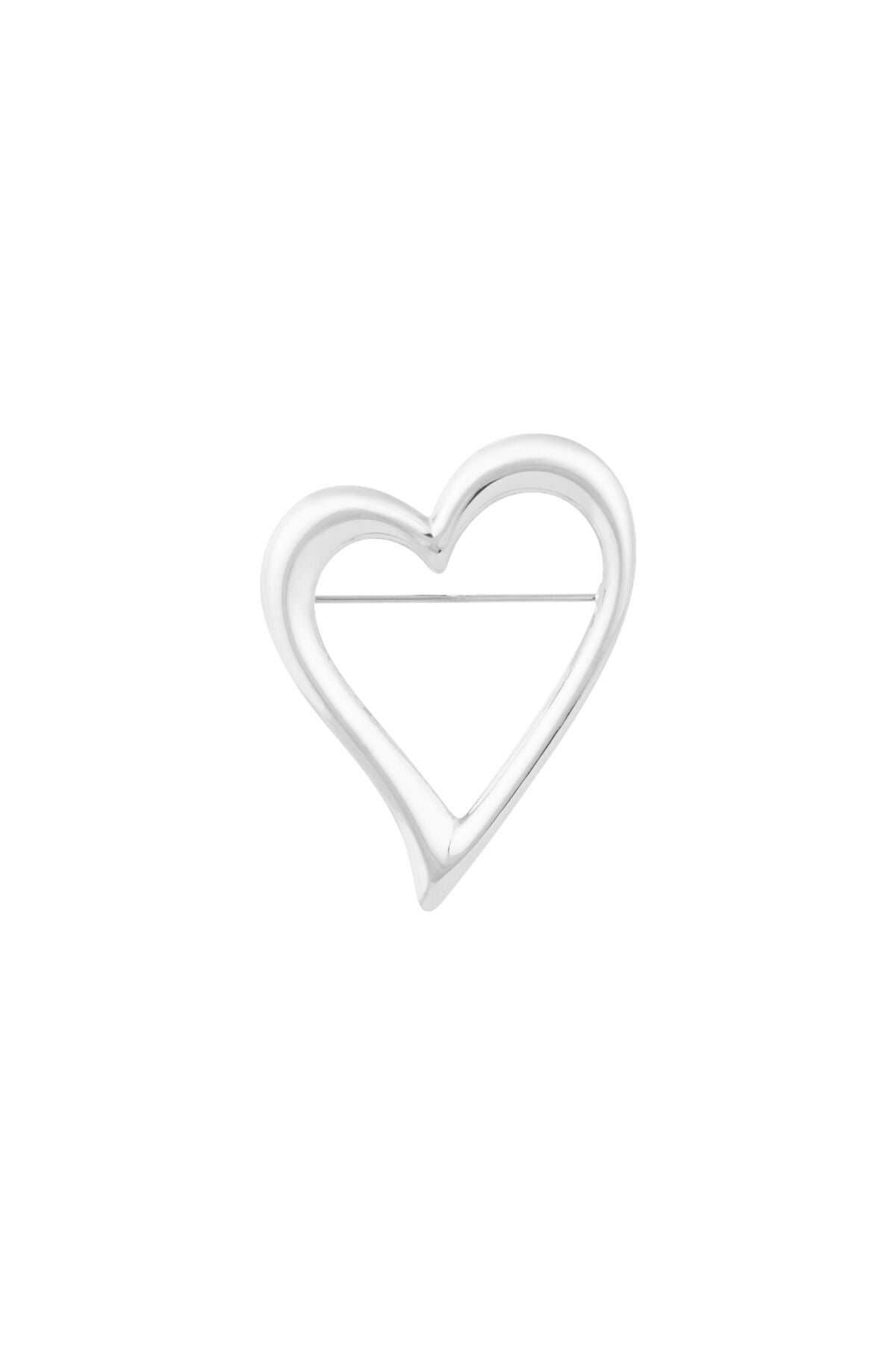 Open Hart Broche