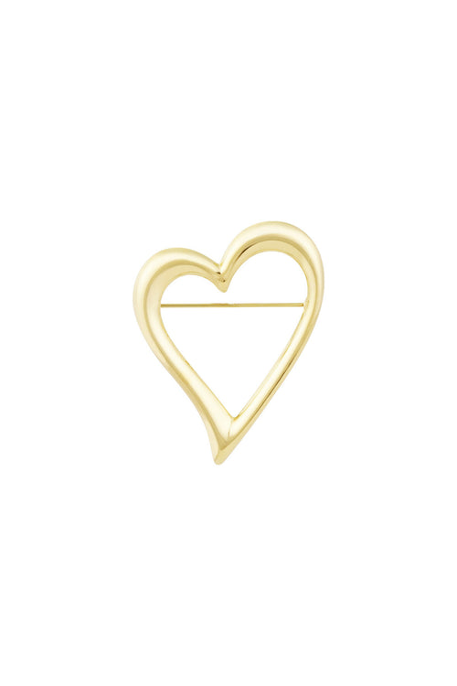 Open Hart Broche