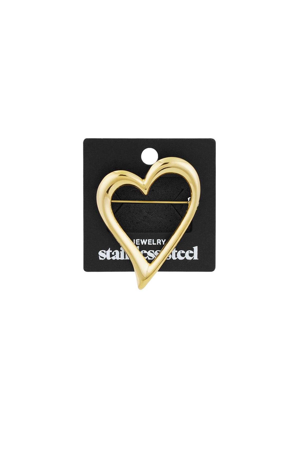 Open Hart Broche