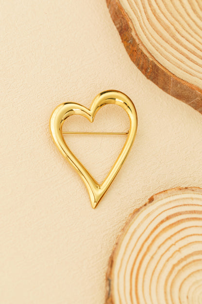 Open Hart Broche