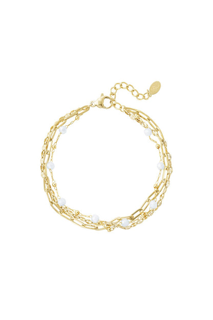 Driedubbele Schakelarmband