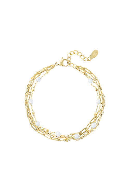 Driedubbele Schakelarmband