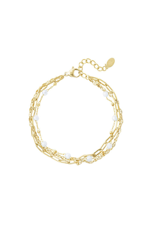 Driedubbele Schakelarmband