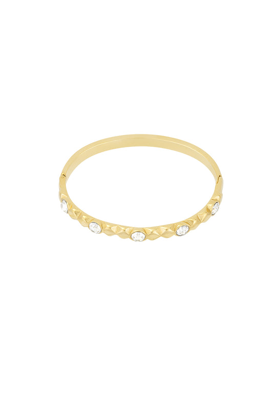 Relief Strass Bangle