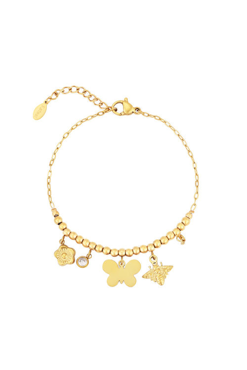 Vlinder Bedelarmband