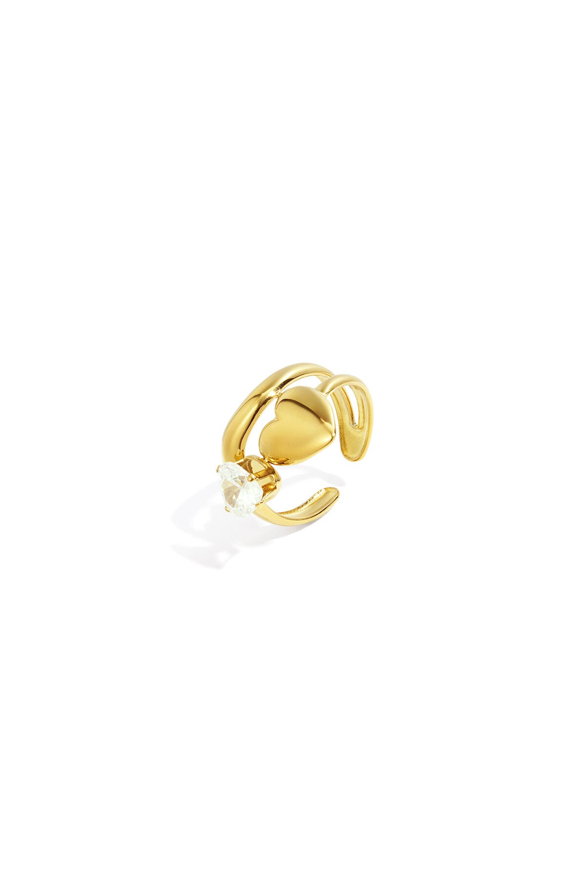 Hart Edelsteen Ring