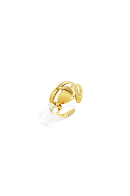 Hart Edelsteen Ring