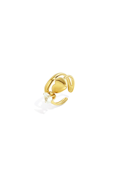 Hart Edelsteen Ring