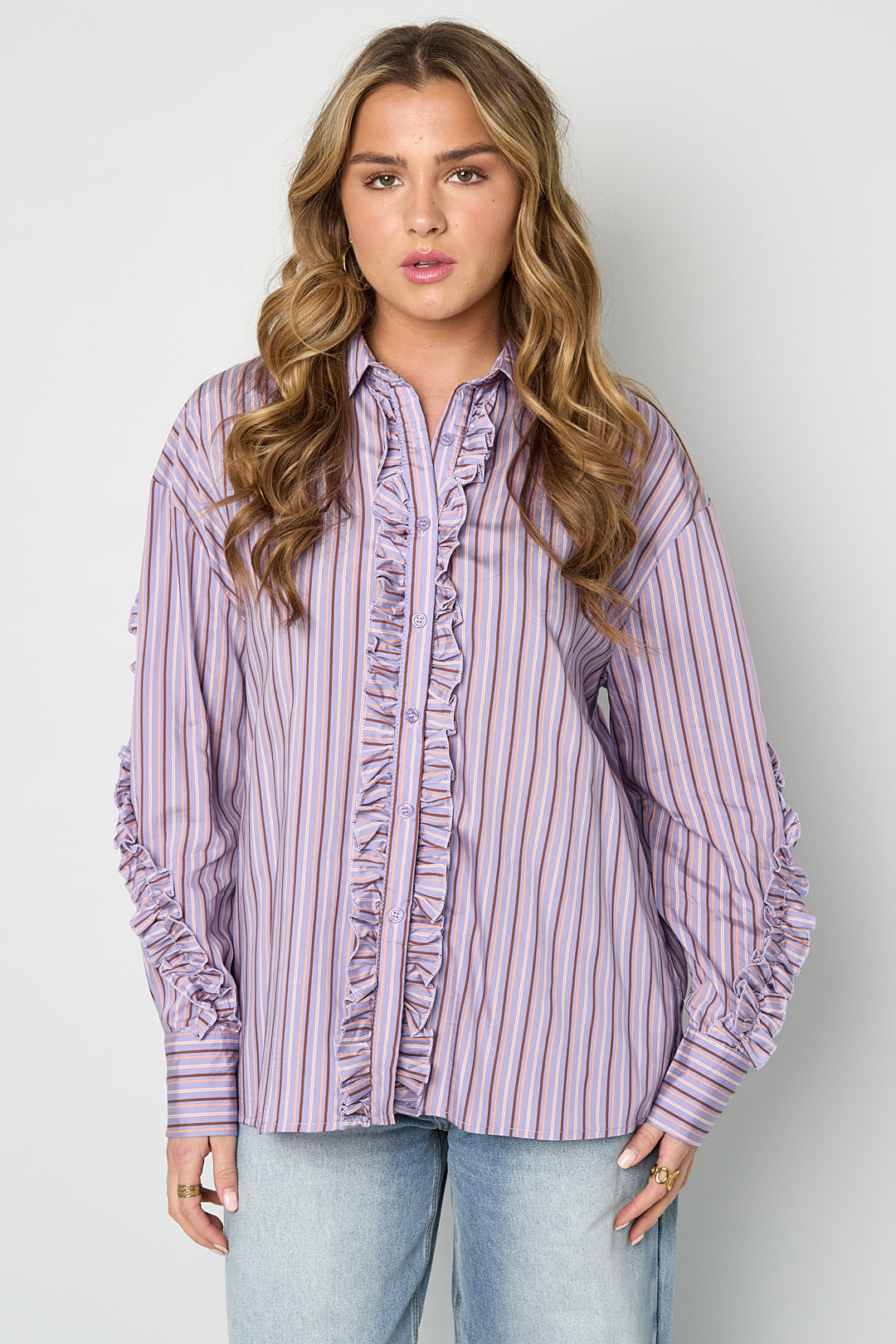 Casual Blouse met Ruches