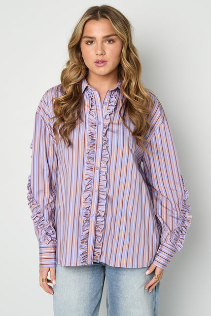 Casual Blouse met Ruches