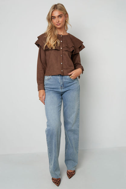 Blouse met Elegante Ruches